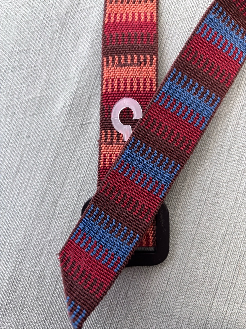 Patagonia Red and Blue Woven Webbing Belt 36 NWOT - Picture 8 of 8